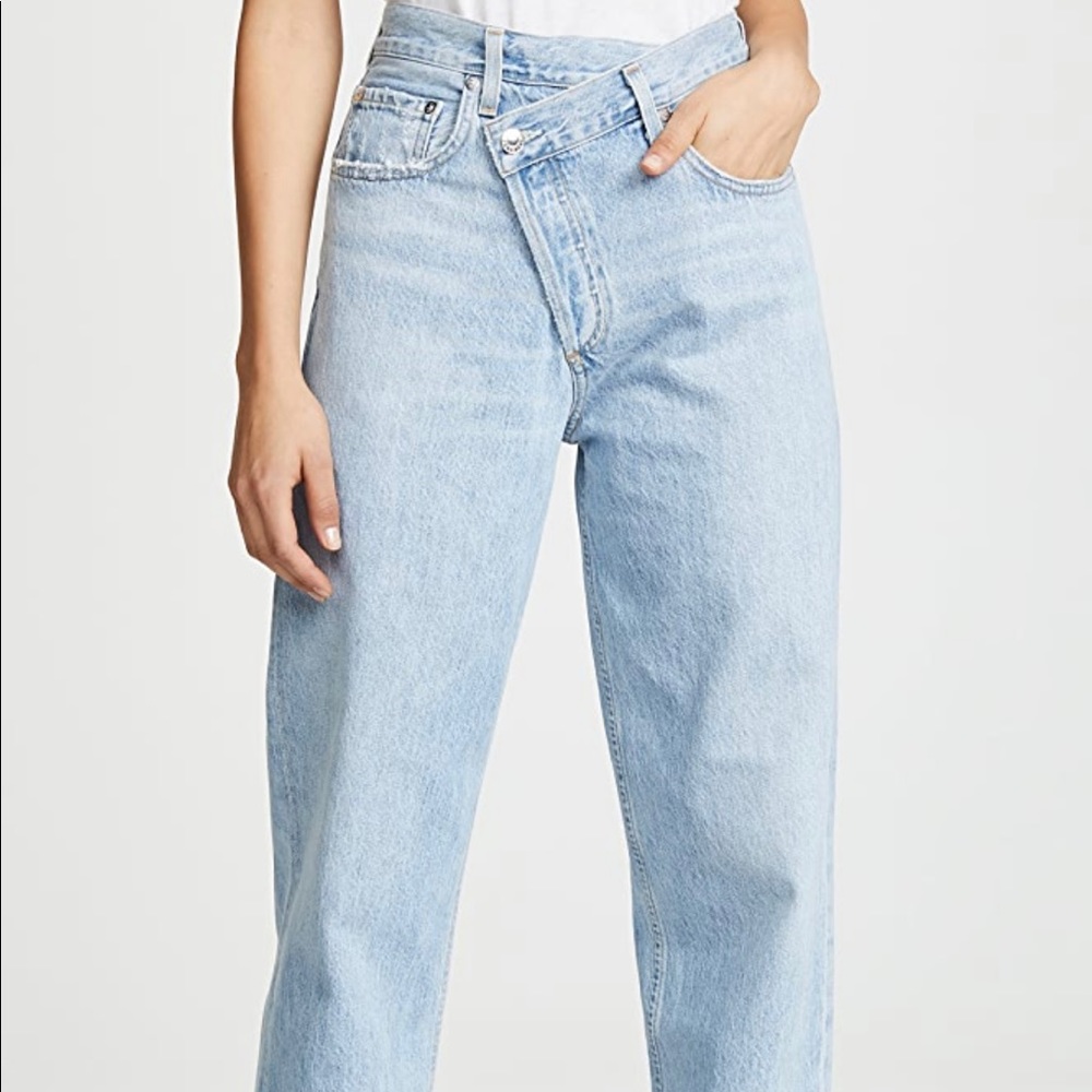 AGOLE Criss Cross Jeans